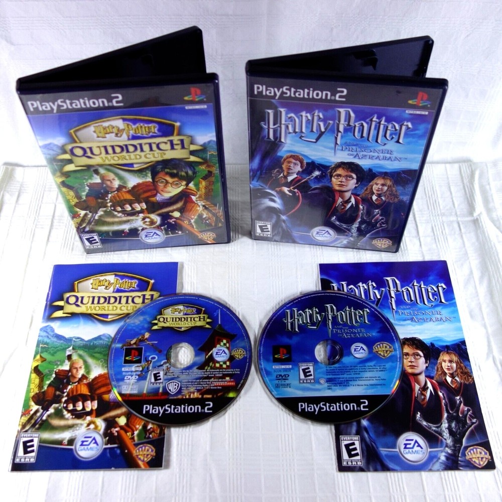Harry Potter PS2 - 2 Complete Games - Prisoner of Azkaban & Quiddich World Cup